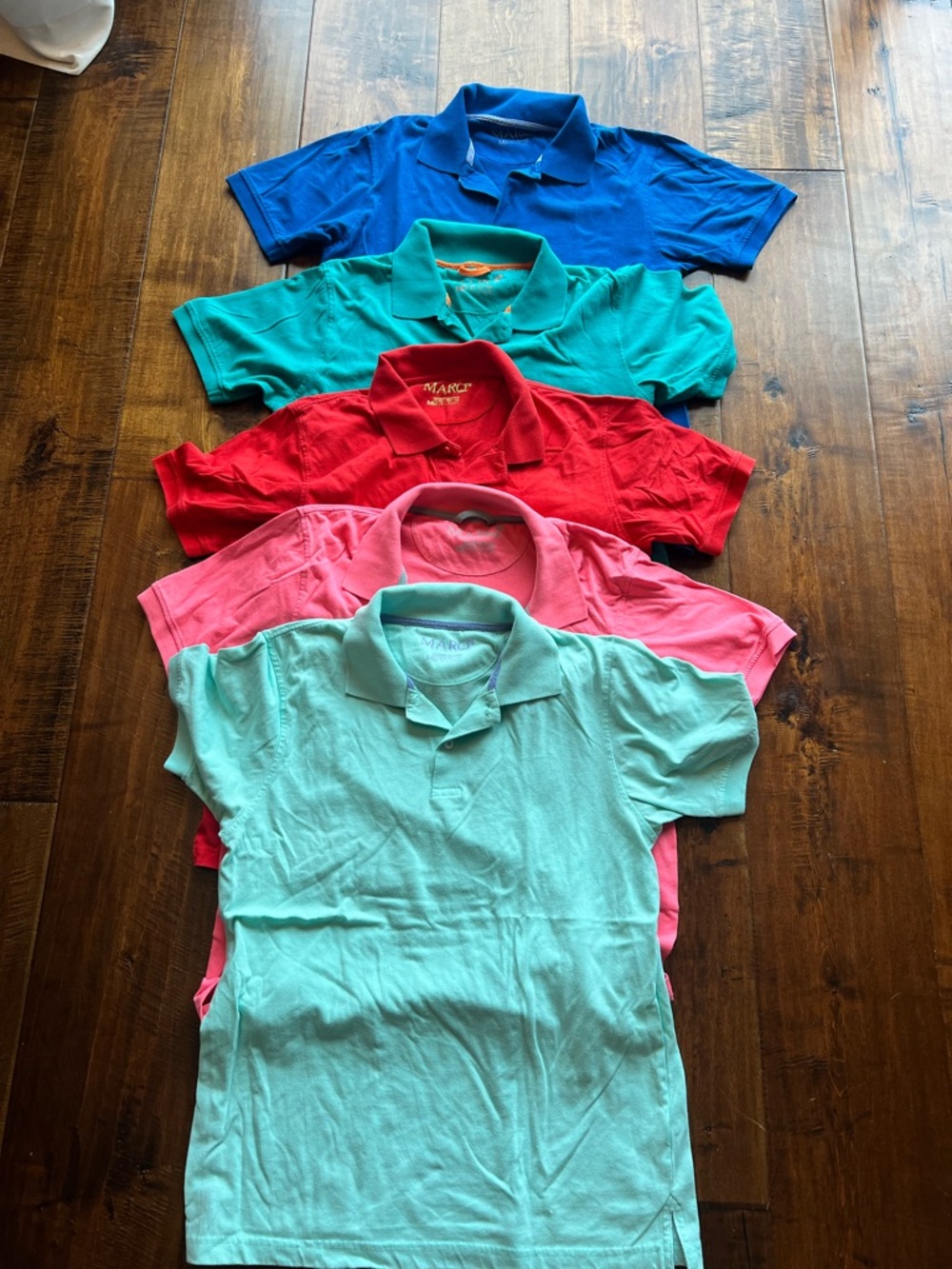 Short-Sleeve Polo - colors: Blue, Teal, Red, Pink, Aqua